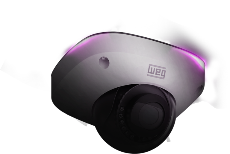 Câmera de segurança WEG distribuída pela Virtron Tech